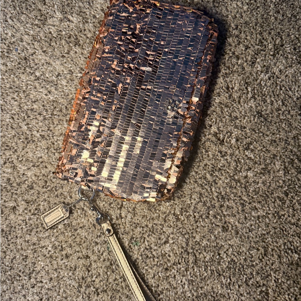 Coach Rose gold Sequin Clutch - Picture 4 of 5